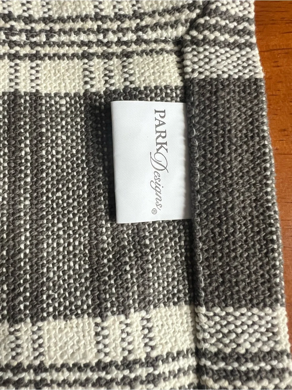 Park Designs - Neutral Gray & Cream Plaid Table Runner - Timeless Dining Accent